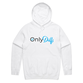 S / White / Large Front Print Only Dilfs 👨‍👧‍👦👀 – Unisex Hoodie