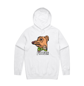 S / White / Large Front Print Phteven Good Boy 🐶 - Unisex Hoodie