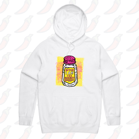 S / White / Large Front Print Secret Ingredient 🧂 – Unisex Hoodie