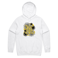 S / White / Large Front Print Sweary Mum 🤬🎀 - Unisex Hoodie