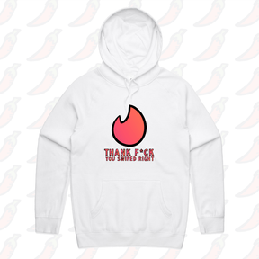 S / White / Large Front Print Swipe Right 🔥- Unisex Hoodie