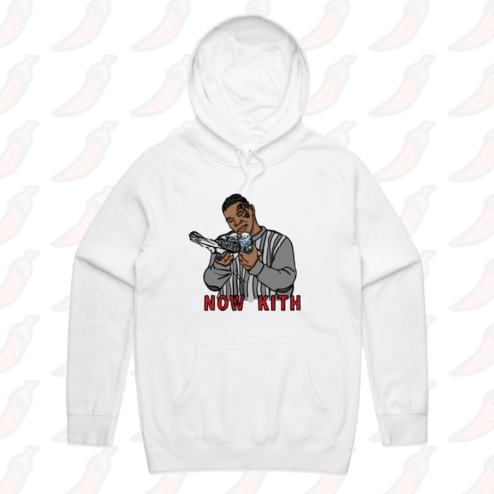 S / White / Large Front Print Tyson Now Kith 🕊️ - Unisex Hoodie