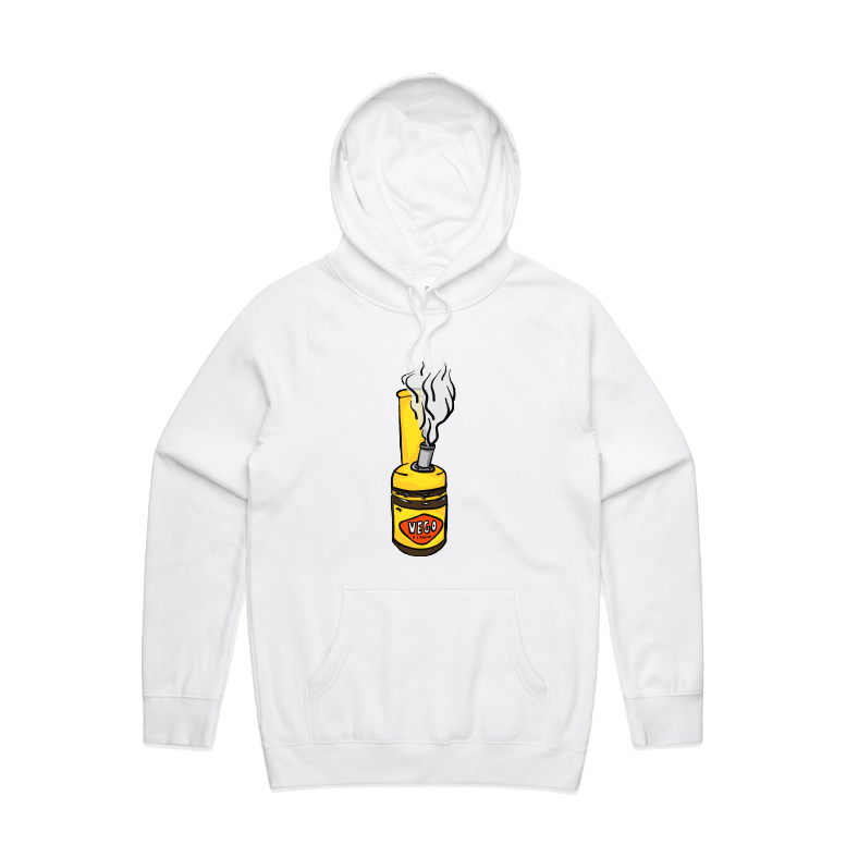 S / White / Large Front Print Vegoblaze 🌬️ - Unisex Hoodie
