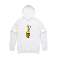 S / White / Large Front Print Vegoblaze 🌬️ - Unisex Hoodie