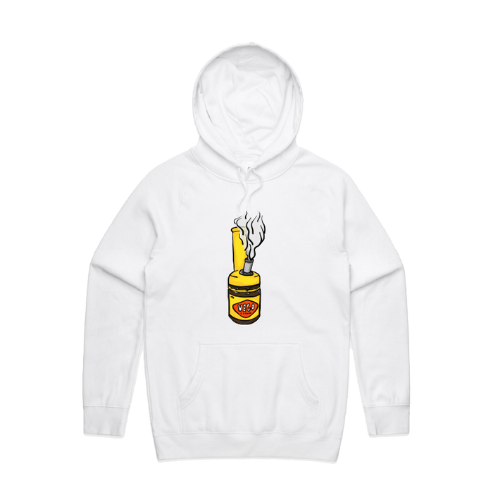S / White / Large Front Print Vegoblaze 🌬️ - Unisex Hoodie