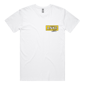 S / White / Small Front Design ANKO Addict 💉 - Men's T Shirt