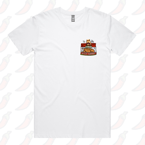 S / White / Small Front Design Aussie Handbag 🍗 – Men's T Shirt