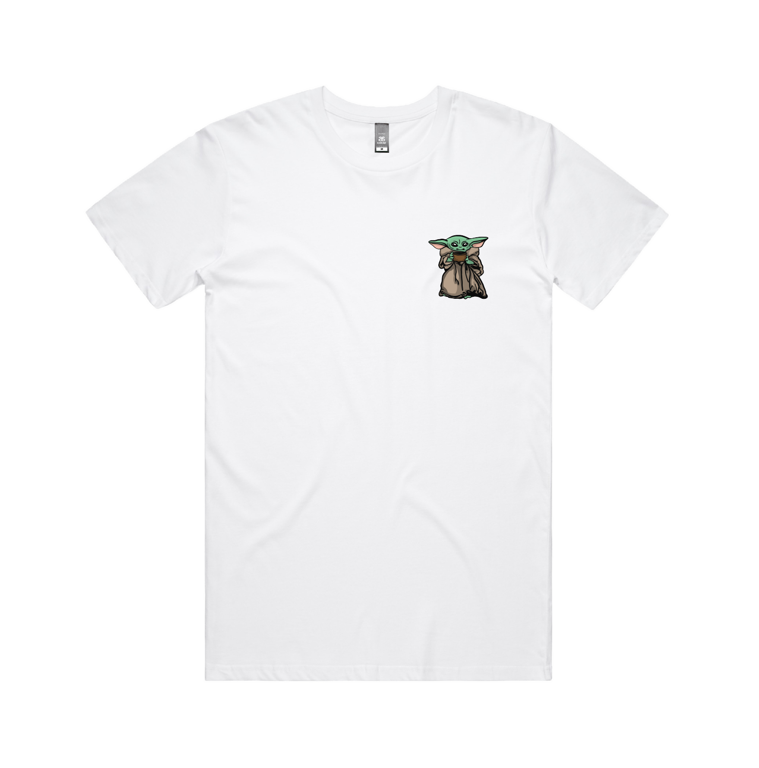 S / White / Small Front Design Baby Yoda 👶 - Men's T Shirt