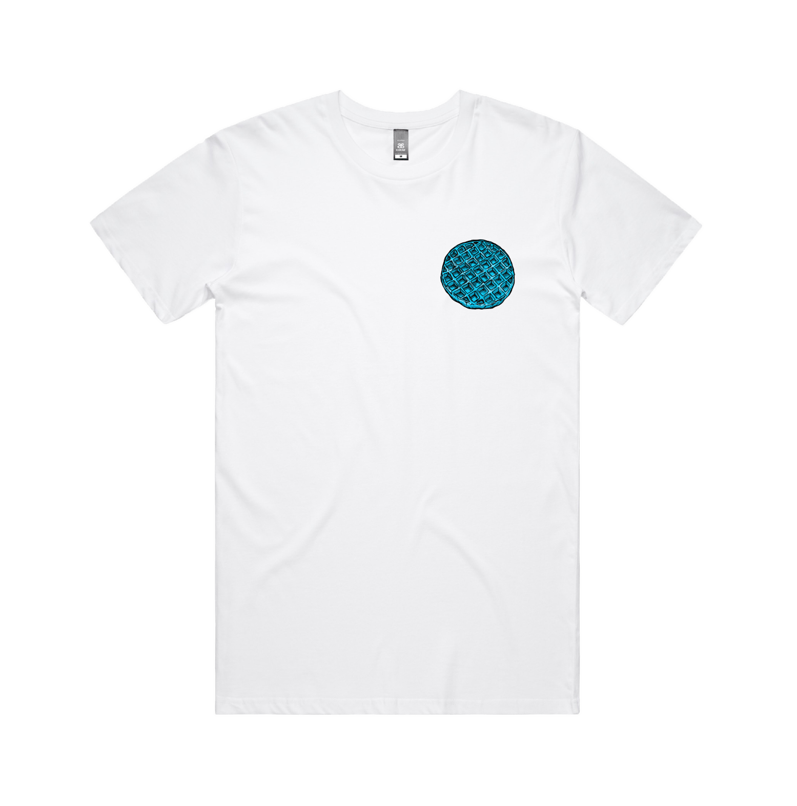 S / White / Small Front Design Blue Waffle 🧇🤮 - Men's T Shirt