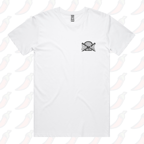 S / White / Small Front Design Certified Ziptie Mechanic 🔧 – Men's T Shirt