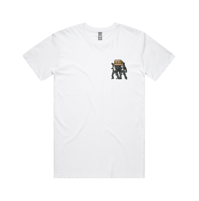 S / White / Small Front Design Coffin Dance ⚰️ - Men's T Shirt