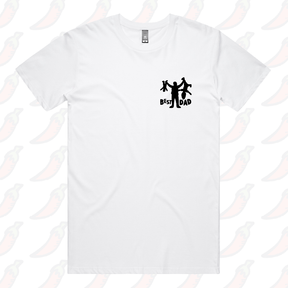 S / White / Small Front Design Dad’s Day Care 👨‍🍼 – Men's T Shirt