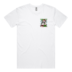 S / White / Small Front Design Grumpy Cat Christmas 😾🎄 - Men's T Shirt