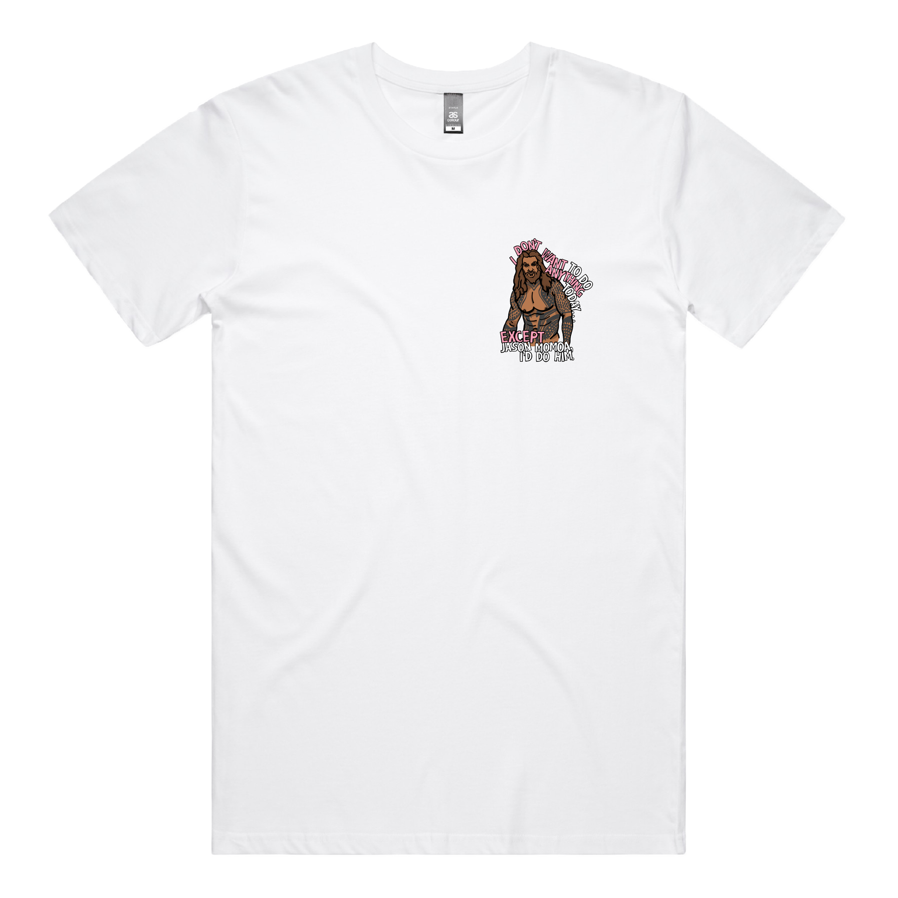 S / White / Small Front Design I'd Do Jason Momoa 🐟 - Men's T Shirt