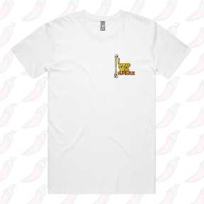 S / White / Small Front Design I Found This Humerus 🦴 – Men's T Shirt