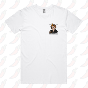 S / White / Small Front Design It's 5 o'clock Somewhere ⌚ - Men's T Shirt