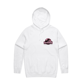 S / White / Small Front Design Jurassic Mum 🦖 - Unisex Hoodie