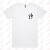 S / White / Small Front Design Kath & Kel 🚶‍♀️🚶‍♂️ - Men's T Shirt