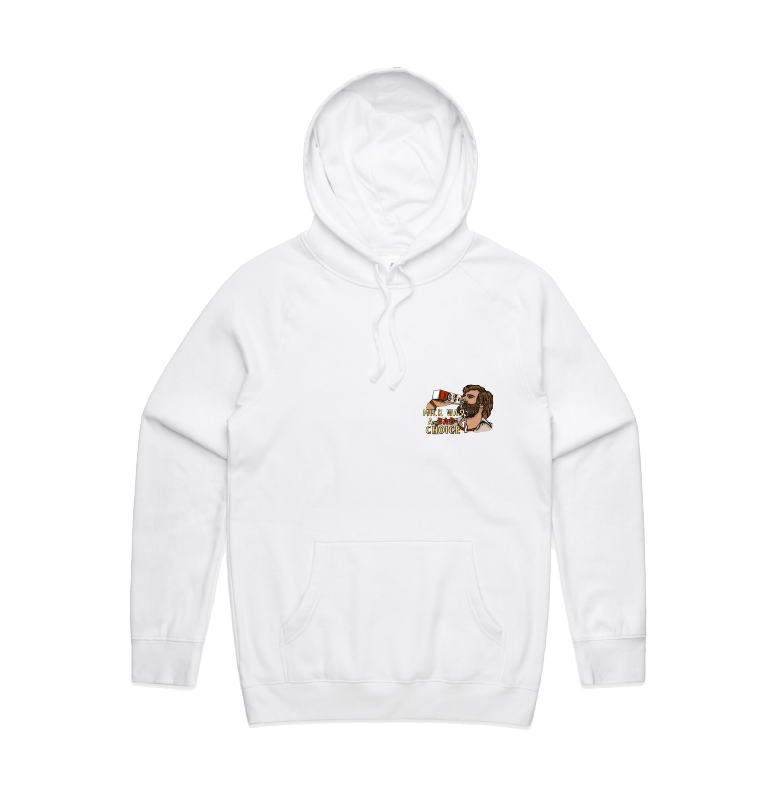 S / White / Small Front Design Milk Was A Bad Choice 🥛 - Unisex Hoodie