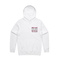 S / White / Small Front Design Mum Sleep 🥱 - Unisex Hoodie