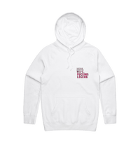 S / White / Small Front Design Mum. Wife. Legend 🏅 - Unisex Hoodie