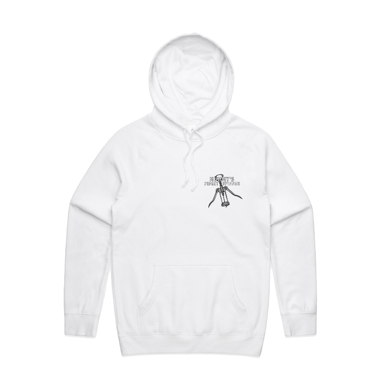 S / White / Small Front Design Mummy's Fidget Spinner 🍷 - Unisex Hoodie