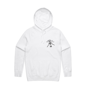 S / White / Small Front Design Mummy's Fidget Spinner 🍷 - Unisex Hoodie