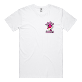 S / White / Small Front Design Mummy Shark 🦈 - Men's T Shirt