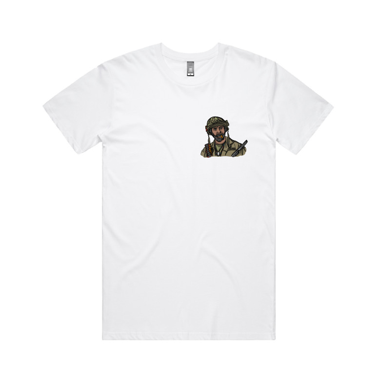 S / White / Small Front Design Never Go Full Retard 💥 - Men's T Shirt