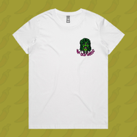 S / White / Small Front Design Old Gregg 🧟‍♂️🛶 - Women's T Shirt