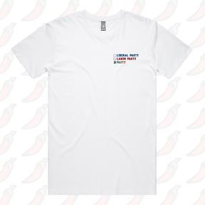 S / White / Small Front Design Party Vote ✅ - Men's T Shirt