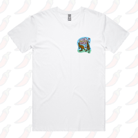 S / White / Small Front Design Roo Roo Root Ya 🦘 – Men's T Shirt