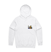 S / White / Small Front Design Sesame Gang 🥴 - Unisex Hoodie