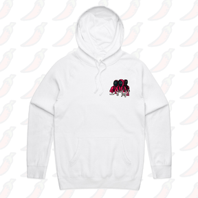 S / White / Small Front Design Squid Game 🦑 - Unisex Hoodie