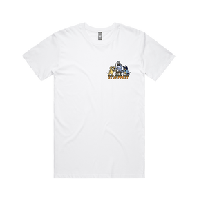 S / White / Small Front Design Stumpfest 🪓 - Men's T Shirt