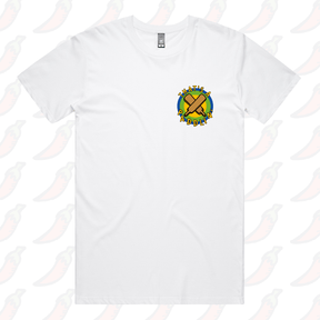 S / White / Small Front Design That’s A Paddlin’ 🏏 – Men's T Shirt