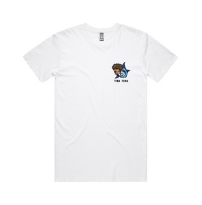S / White / Small Front Design Tina Tuna 🐟 - Men's T Shirt