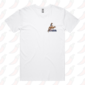 S / White / Small Front Design Uber Roo 🦘 - Men's T Shirt