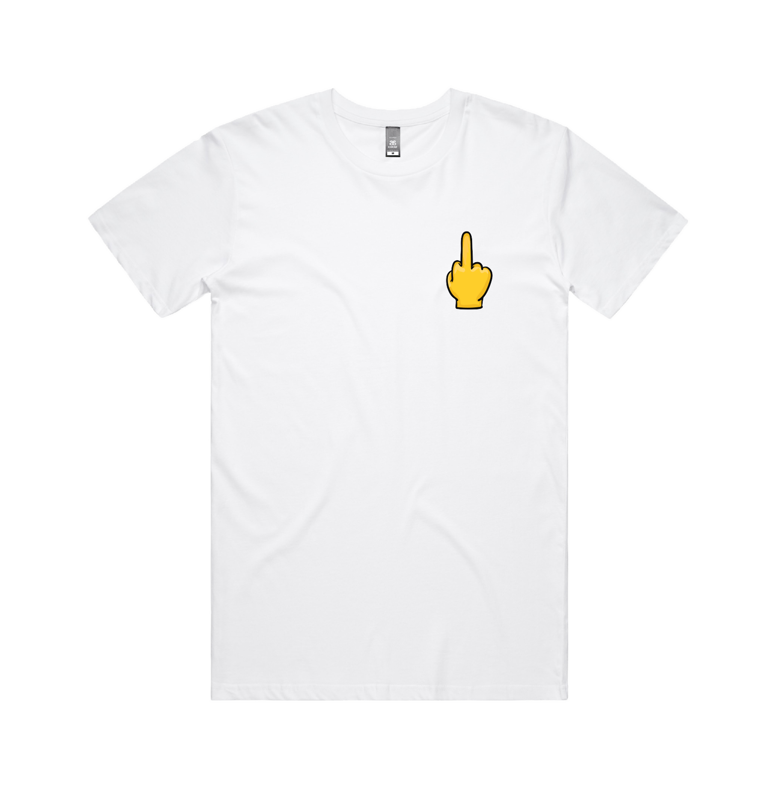 S / White / Small Front Design Up Yours 🖕 - Men's T Shirt