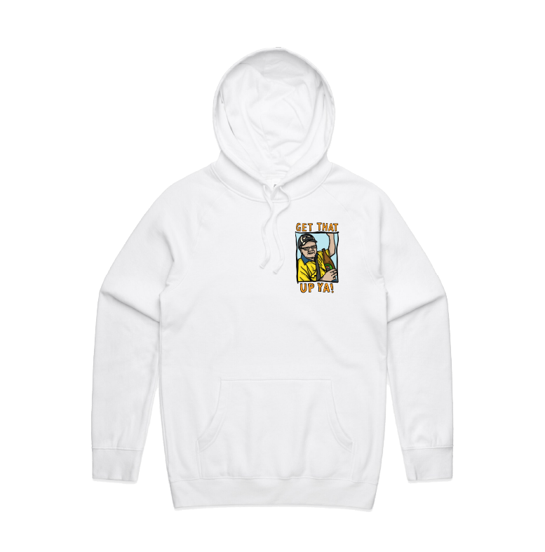S / White / Small Front Design VB Longneck 👍 - Unisex Hoodie