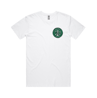 S / White / Small Front Design Wake & Bake 🚬 - Men's T Shirt