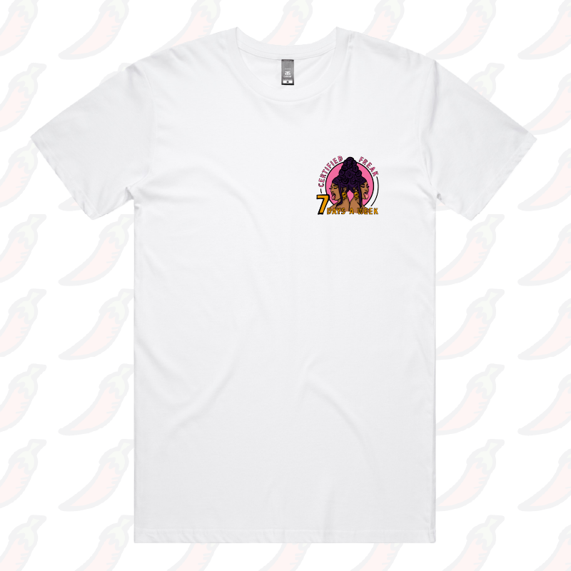 S / White / Small Front Design WAP 😻 - Men's T Shirt