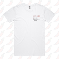 S / White / Small Front Design Why I’m Single 🍆☠️ - Men's T Shirt