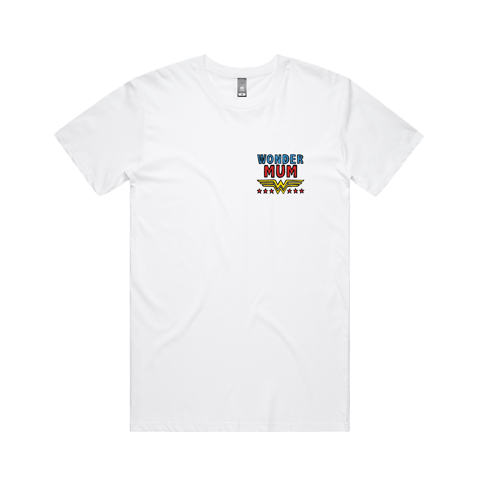 S / White / Small Front Design Wondermum 🦸‍♀️ - Men's (Unisex) T Shirt