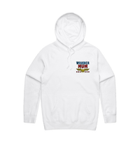 S / White / Small Front Design Wondermum 🦸‍♀️ - Unisex Hoodie