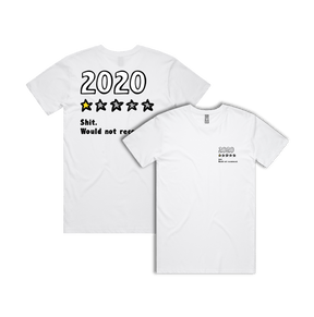 S / White / Small Front & Large Back Design 2020 Review ⭐ - Men's T Shirt