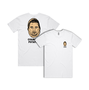 S / White / Small Front & Large Back Design Channing Potatum 🥔 - Men's T Shirt
