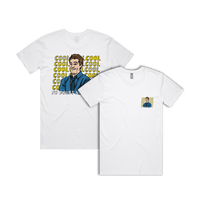 S / White / Small Front & Large Back Design Cool Cool Cool 👮‍♂️ - Men's T Shirt