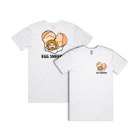 S / White / Small Front & Large Back Design Egg Sheeran 🥚 - Men's T Shirt