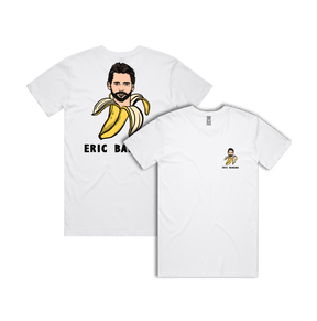 S / White / Small Front & Large Back Design Eric Banana 🍌 - Men's T Shirt